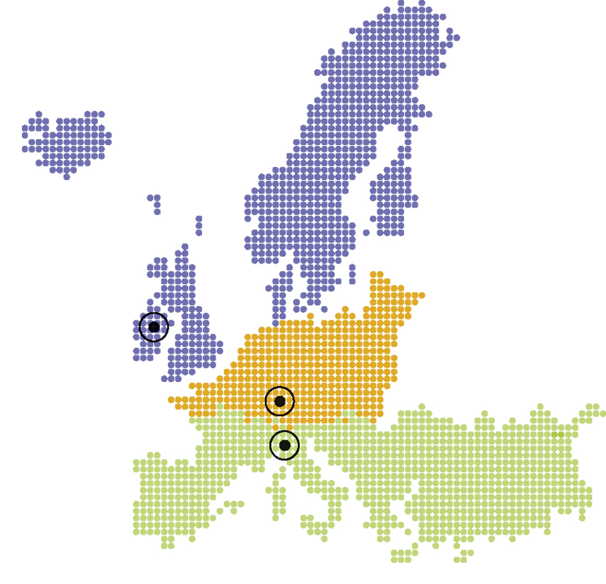 Location map of all S3 Alliance offices world wide