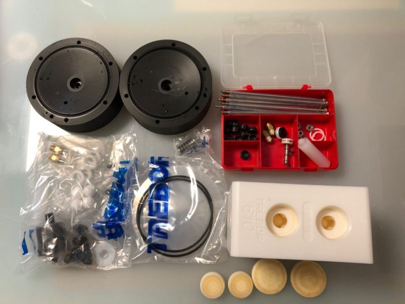 Rebuild and Repair of Trebor Pump - disassembled trebor pump