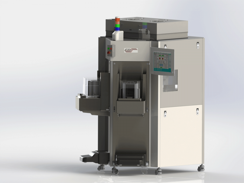 ESI e3612 Single Wafer, Dual Chamber, Dual Cassette Dual Pick Robot, Dual cooling stations with APT