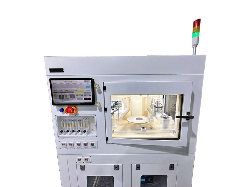 Frontview of ZEUS, the Semi-Automatic Single Wafer Cleaner from GnP.