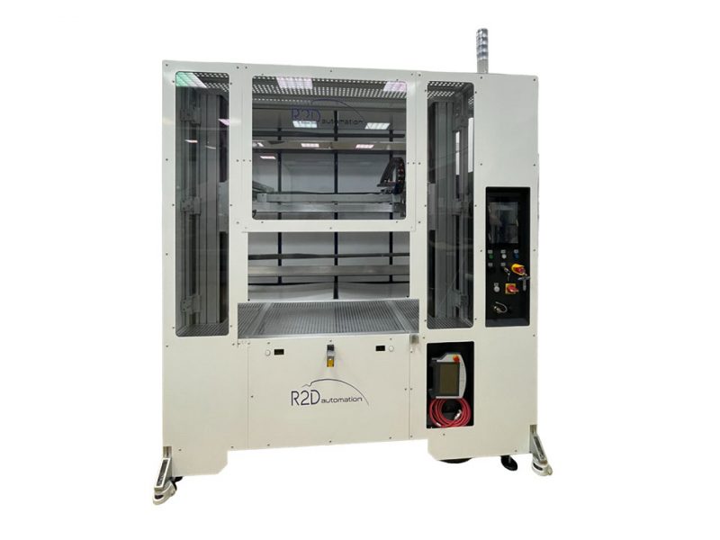 Front view of LINA System from R2D, a new generation of Boat Auto Loader for Horizontal furnace.